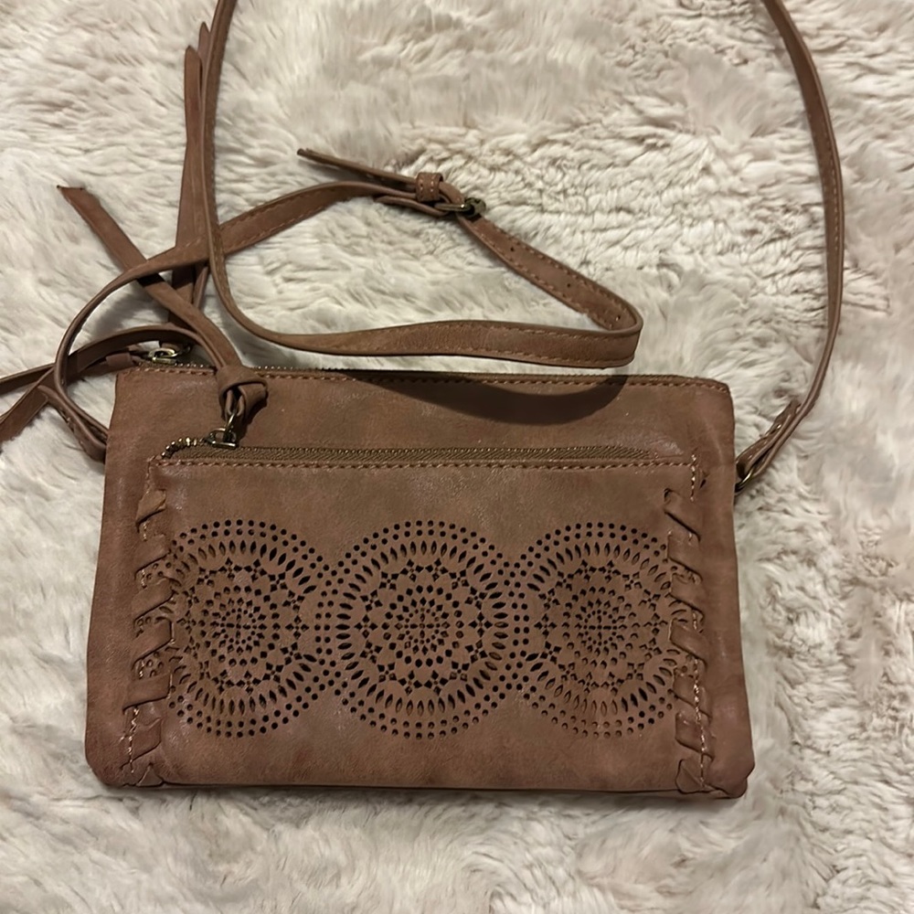 EUC suede crossbody